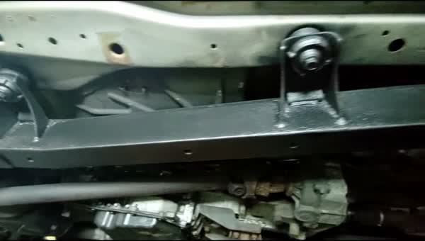 The same Wrangler frame with new steel, rustproofed black